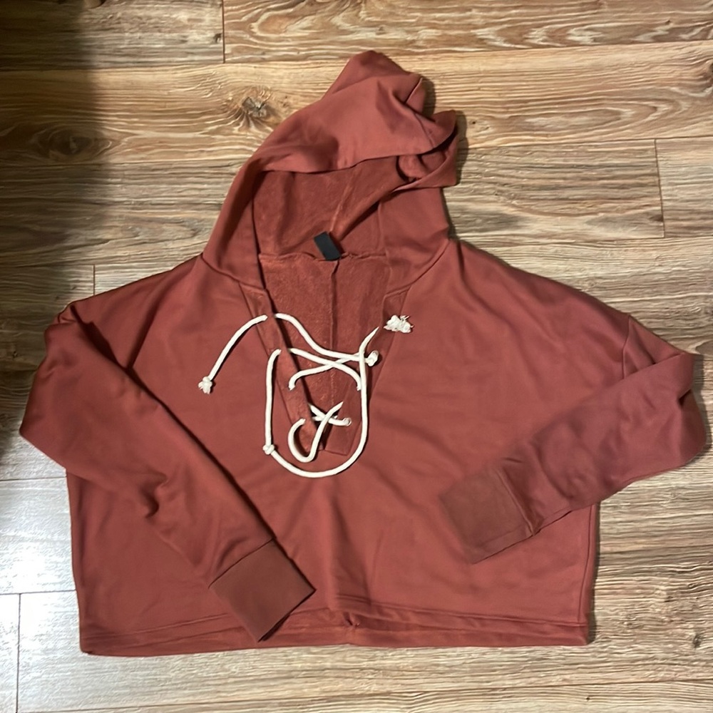 Windsor crop sweatshirt hoodie XS